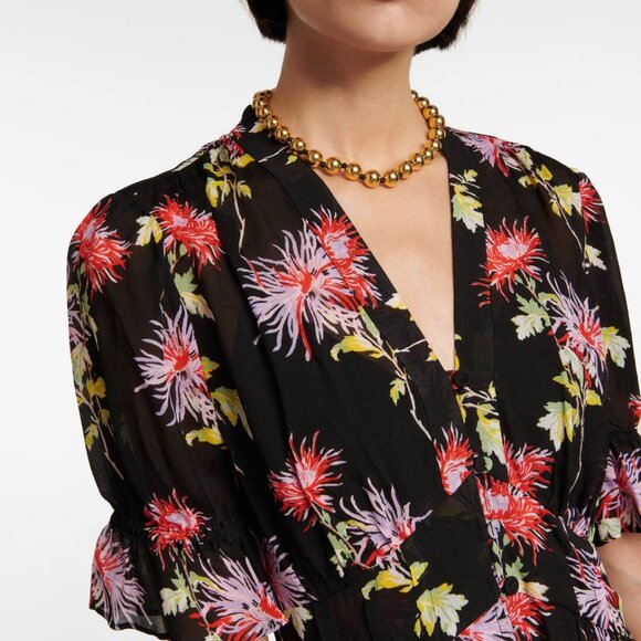 NWT Diane Von Furstenberg Erica Maxi Dress with pockets 🔥 - Picture 2 of 12